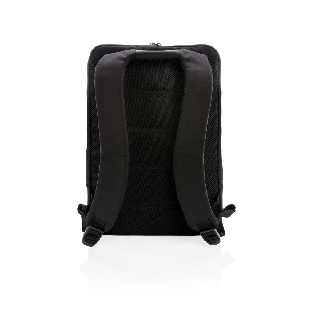 Swiss Peak 15' anti-theft RFID & USB backpack PVC free - Black
