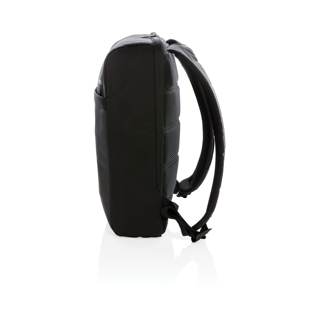 Swiss Peak 15' anti-theft RFID & USB backpack PVC free - Black