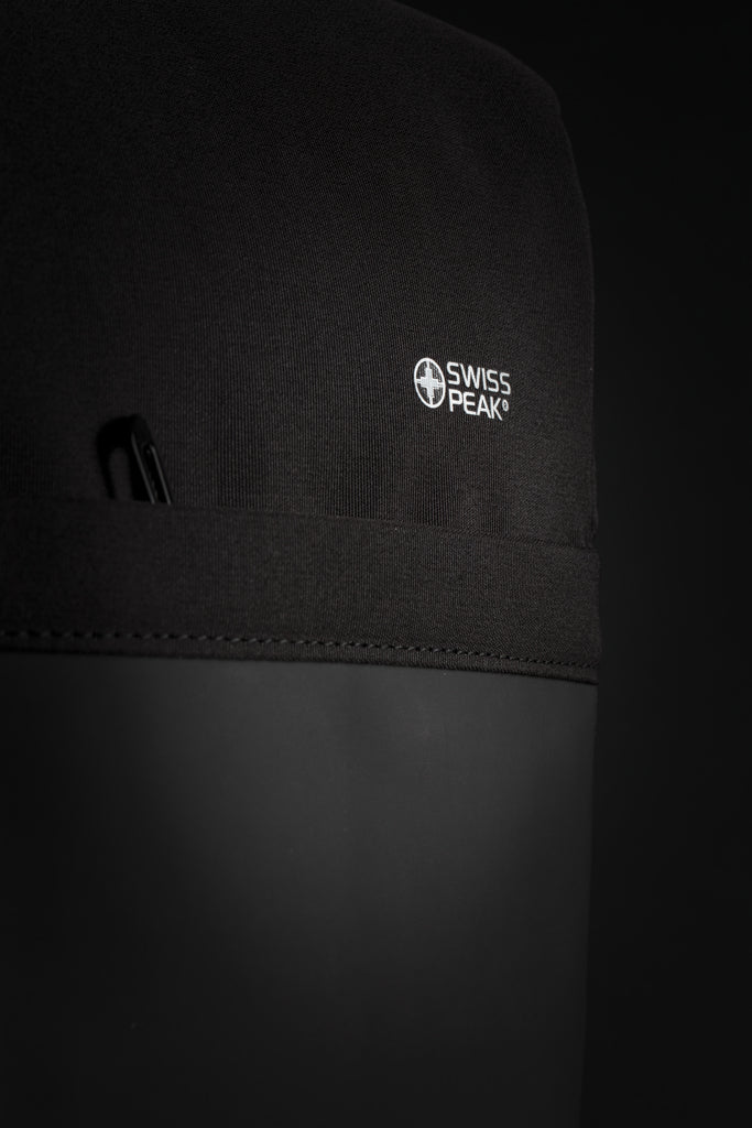 Swiss Peak 15' anti-theft RFID & USB backpack PVC free - Black