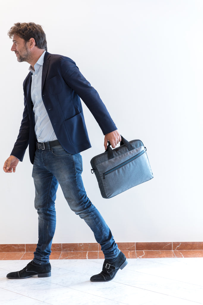 900D laptop bag PVC free - Black