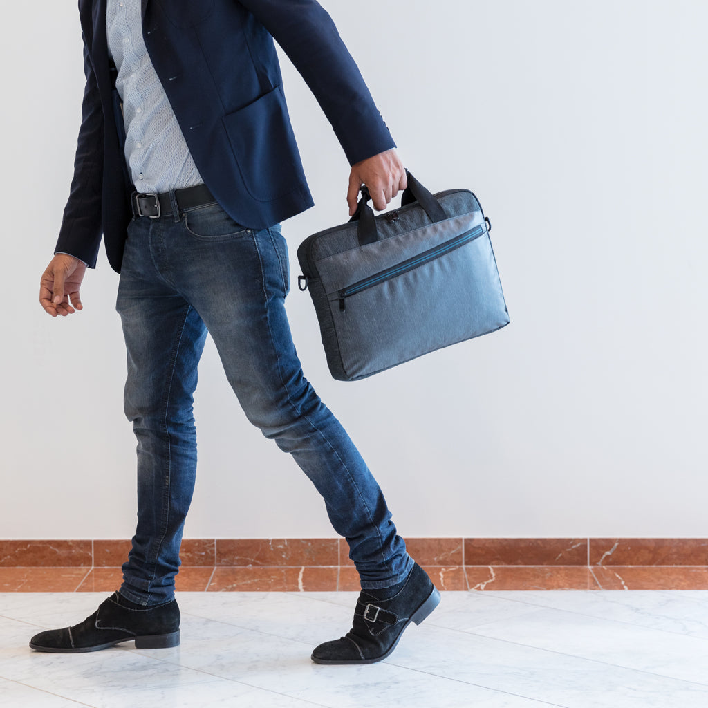 900D laptop bag PVC free - Black