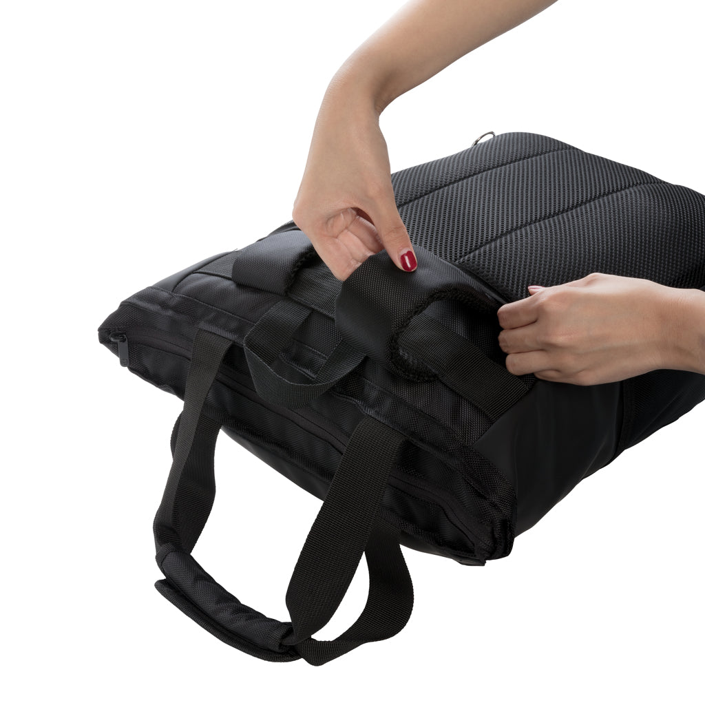 Swiss Peak RFID 15' laptop totepack PVC free - Black