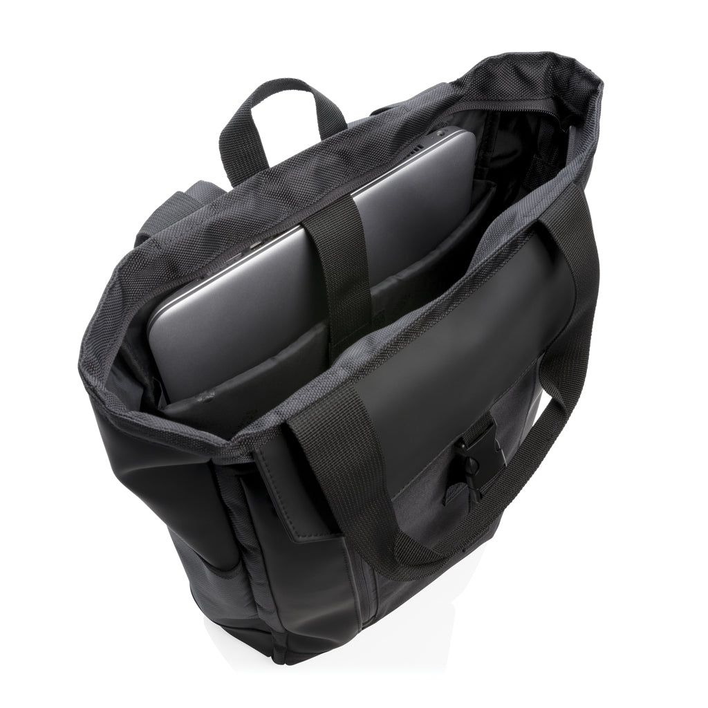 Swiss Peak RFID 15' laptop totepack PVC free - Black