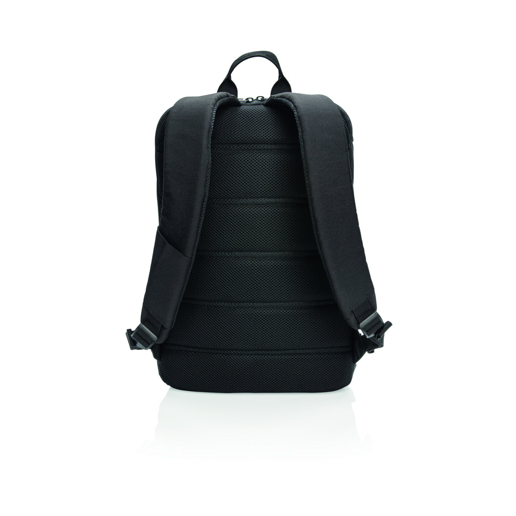 Madrid anti-theft RFID USB laptop backpack PVC free - Black