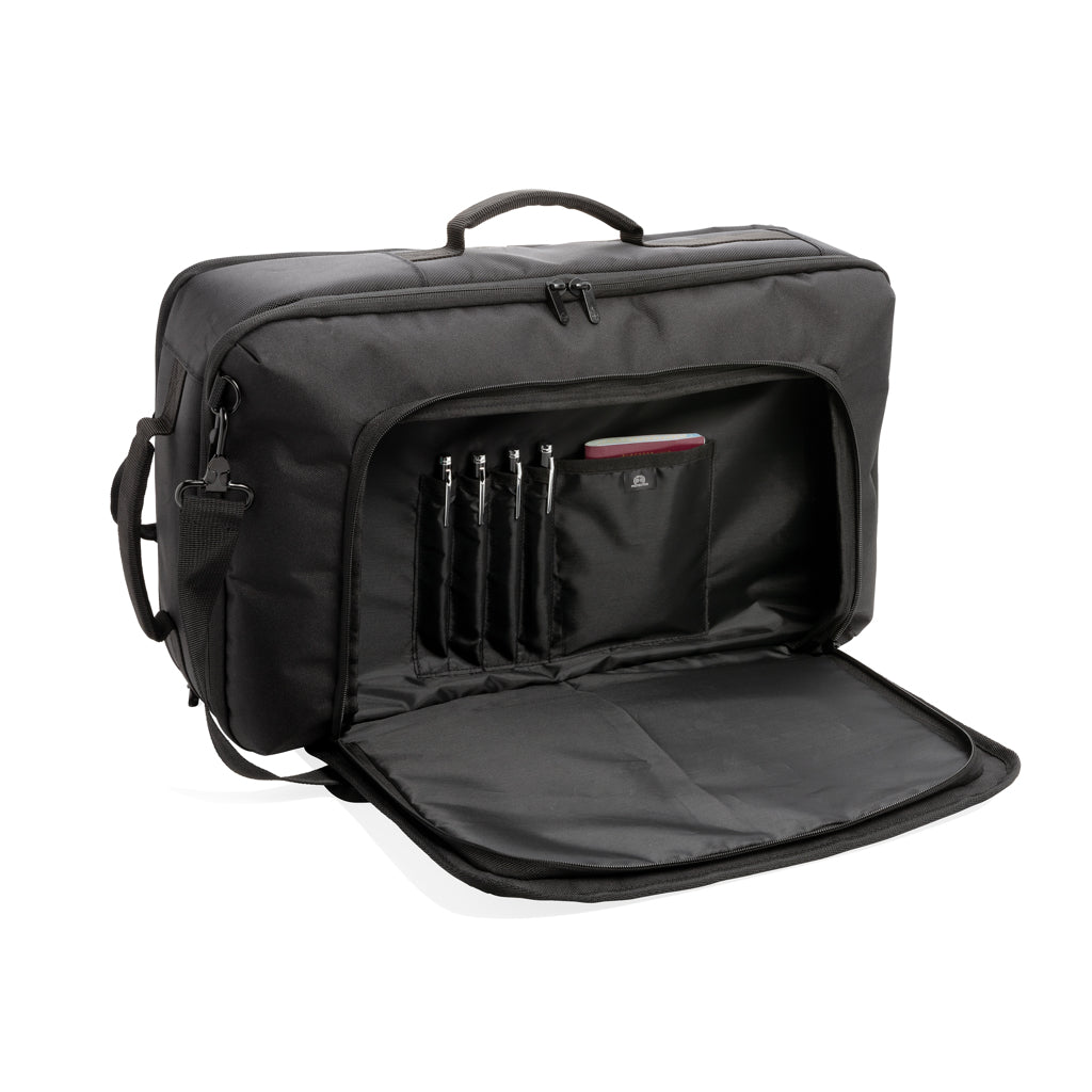 Swiss peak convertible travel backpack PVC free - Black