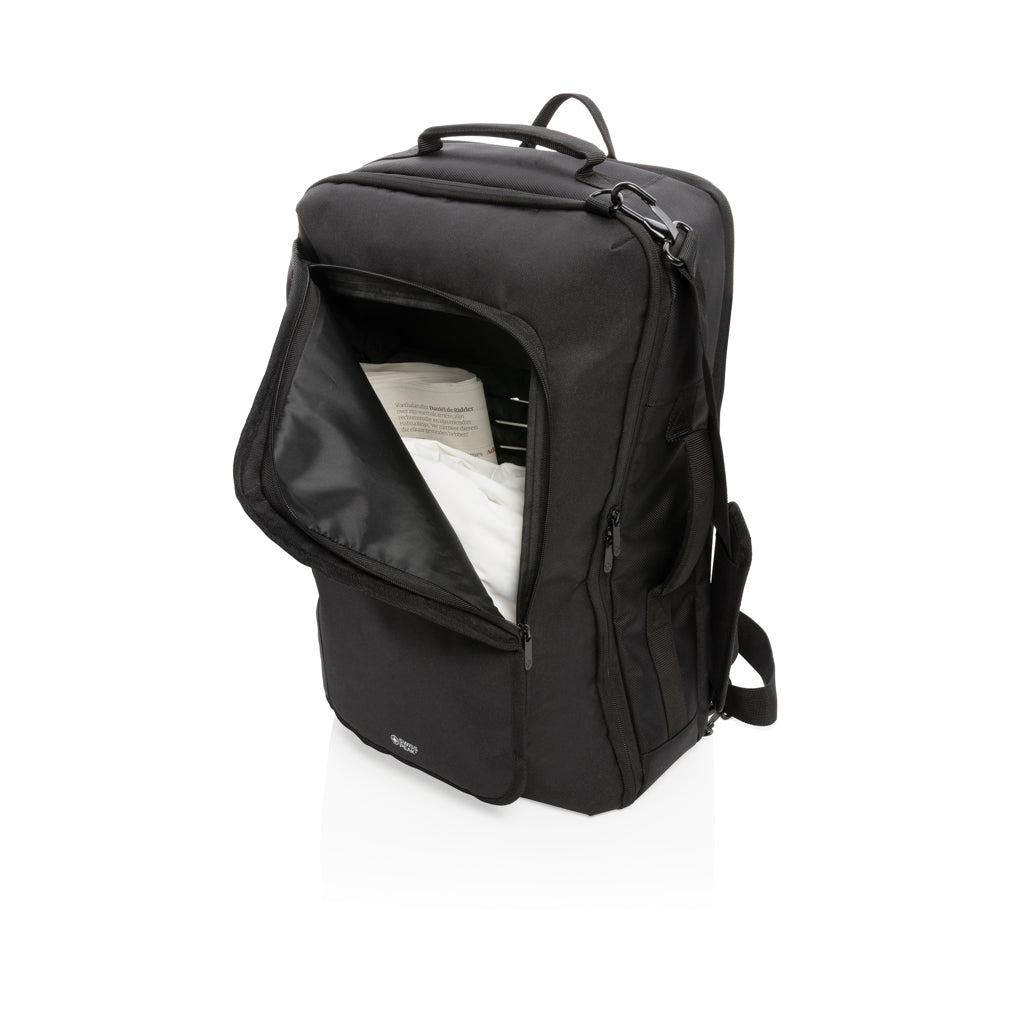 Swiss peak convertible travel backpack PVC free - Black