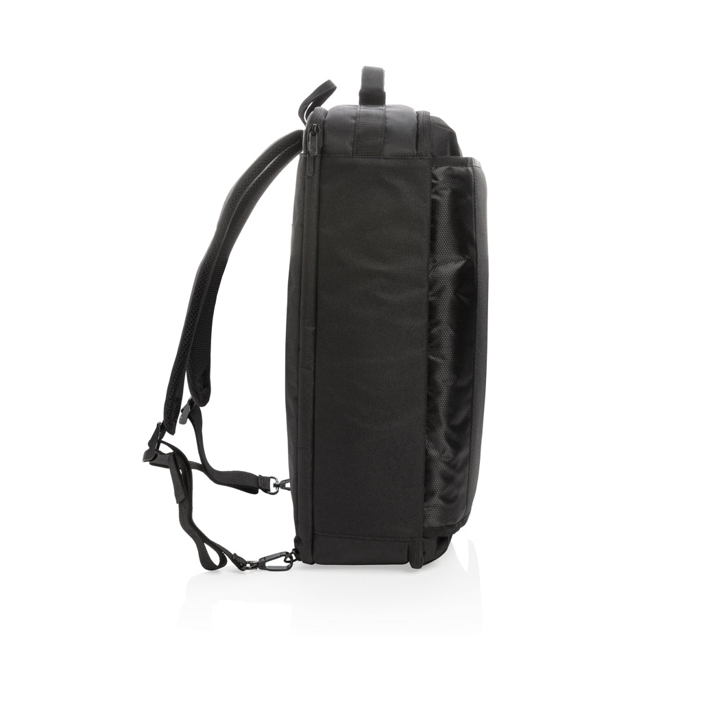 Swiss peak convertible travel backpack PVC free - Black