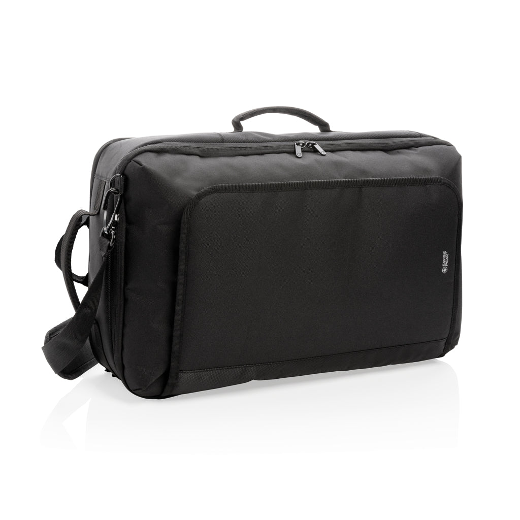 Swiss peak convertible travel backpack PVC free - Black