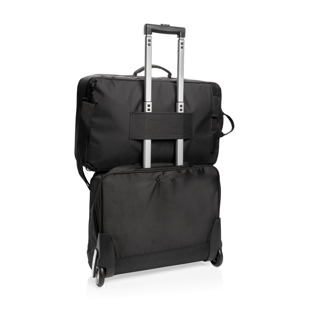 Swiss peak convertible travel backpack PVC free - Black