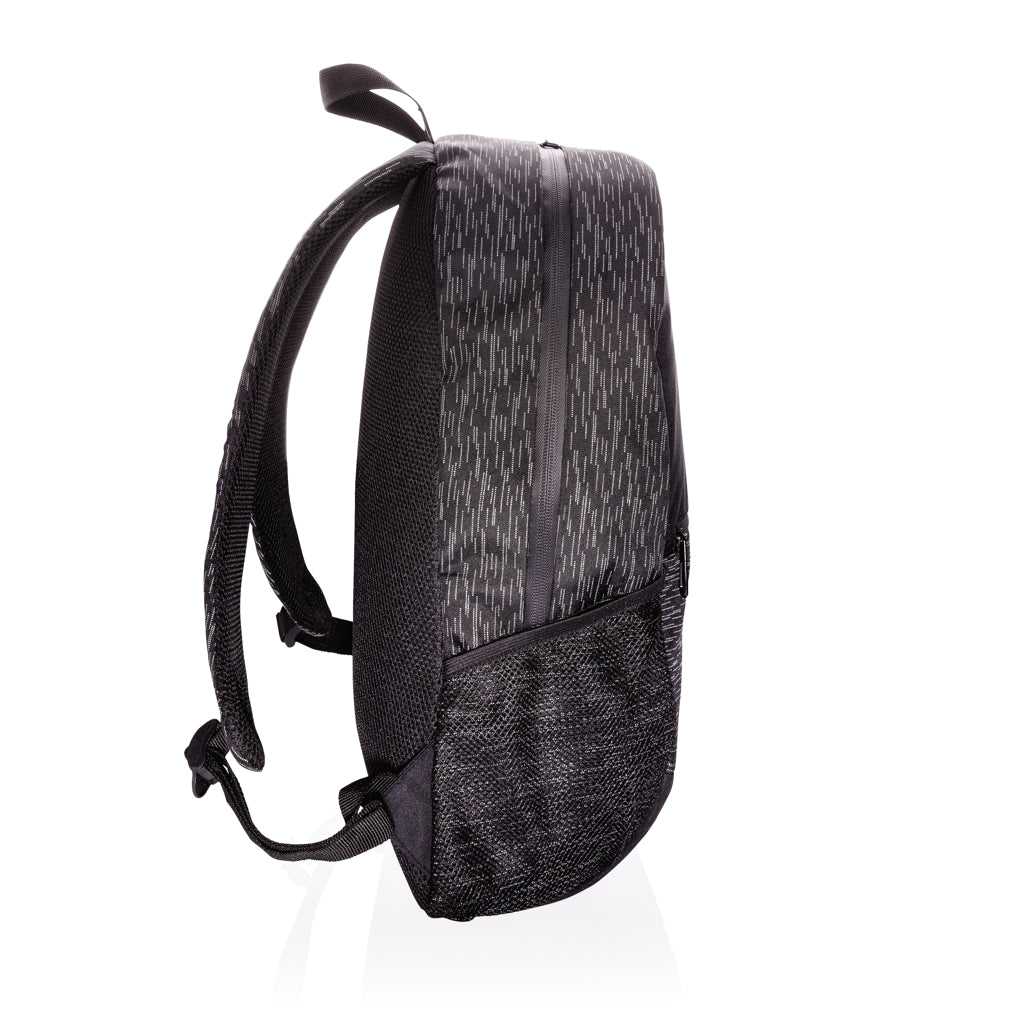 AWARE™ RPET Reflective laptop backpack - Black
