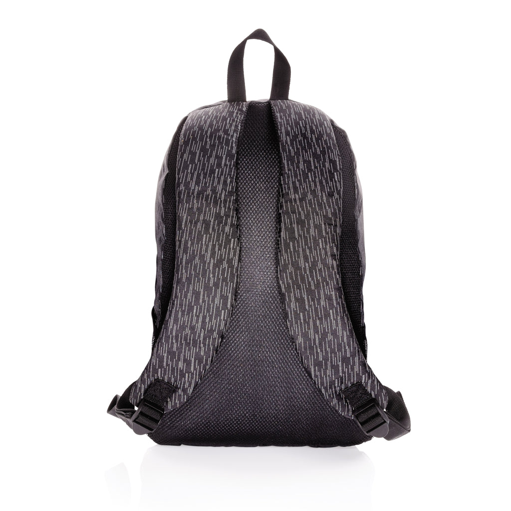 AWARE™ RPET Reflective laptop backpack - Black