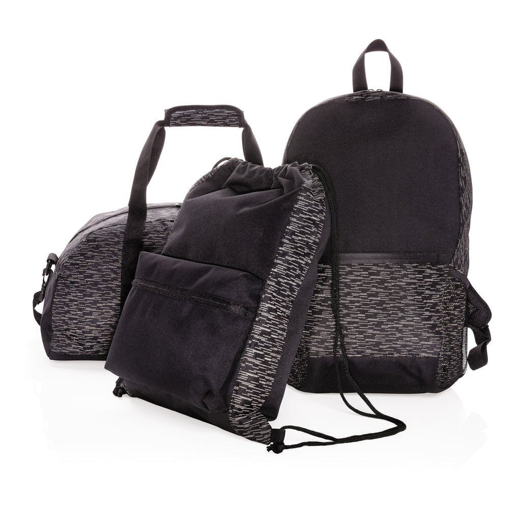 AWARE™ RPET Reflective laptop backpack - Black