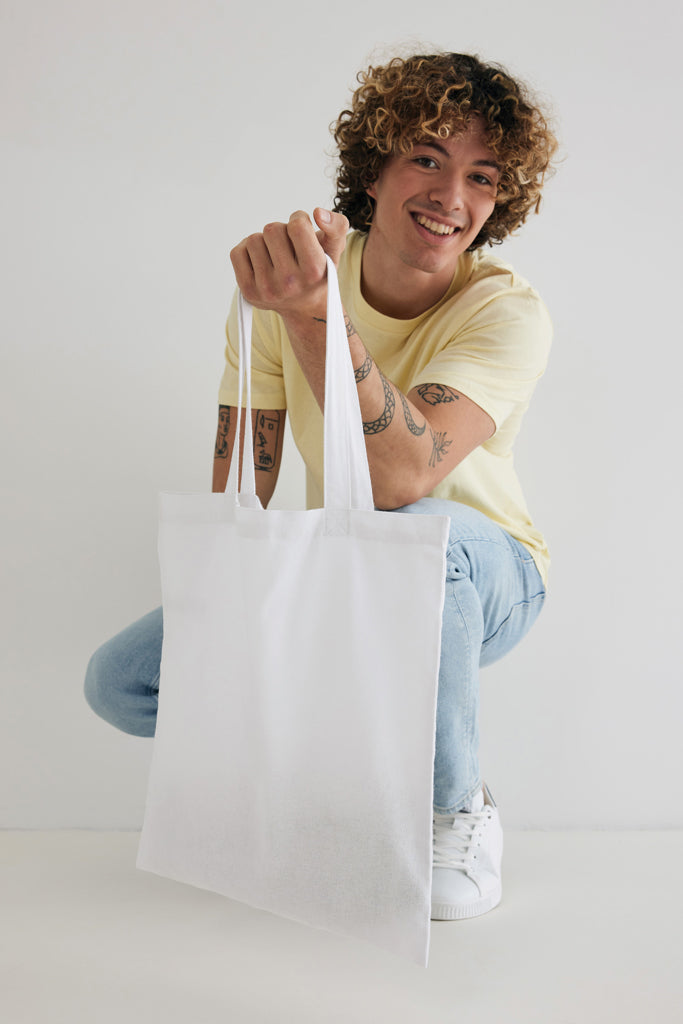 Impact AWARE™ Recycled cotton tote 145g - White