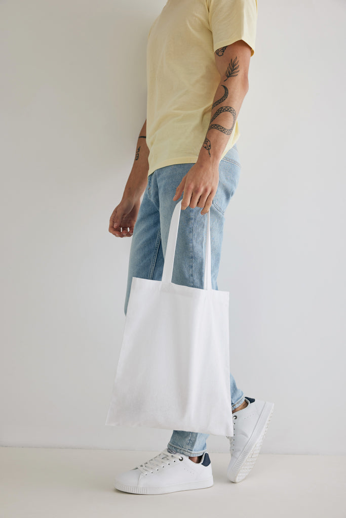 Impact AWARE™ Recycled cotton tote 145g - White