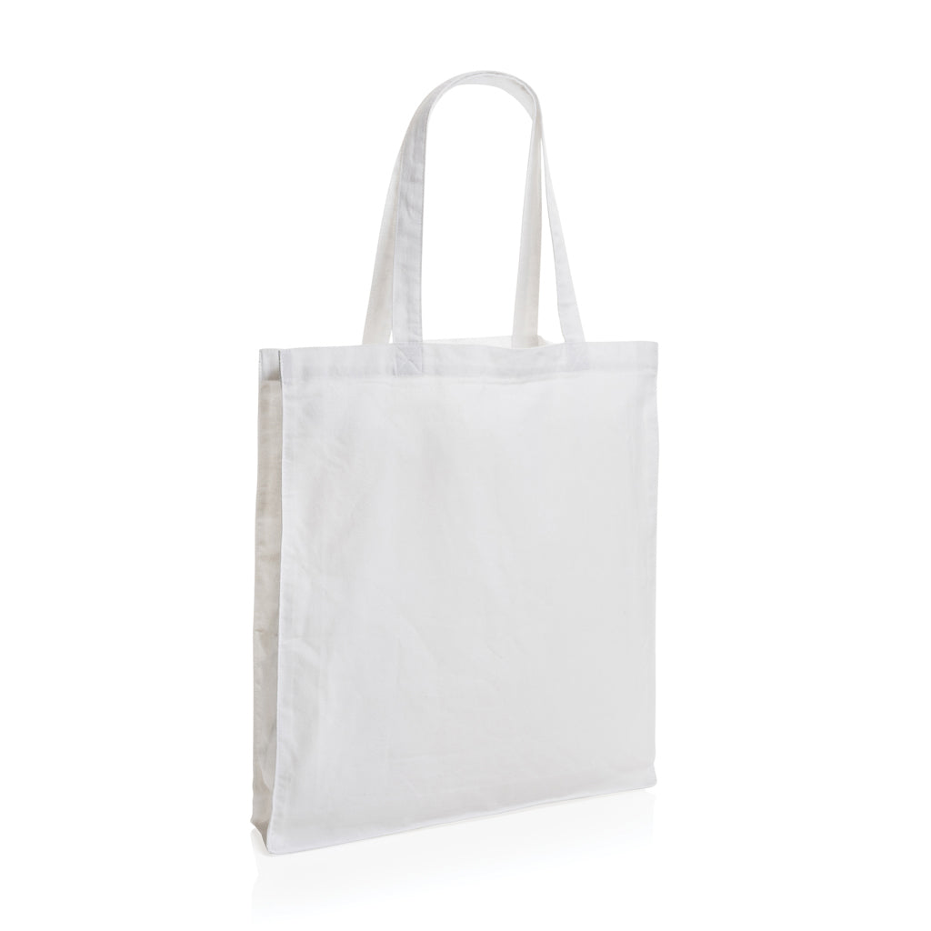 Impact AWARE™ Recycled cotton tote w/bottom 145g - White