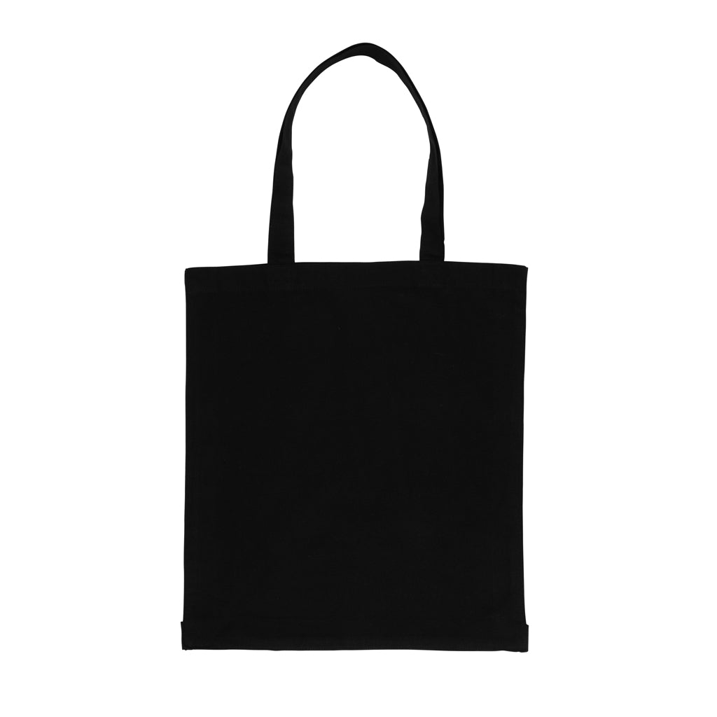 Impact AWARE™ Recycled cotton tote w/bottom 145g - Black