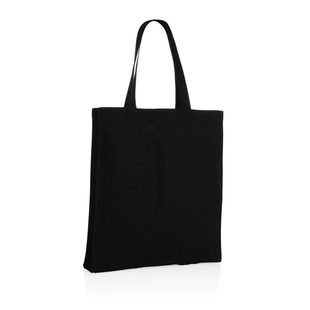 Impact AWARE™ Recycled cotton tote w/bottom 145g - Black