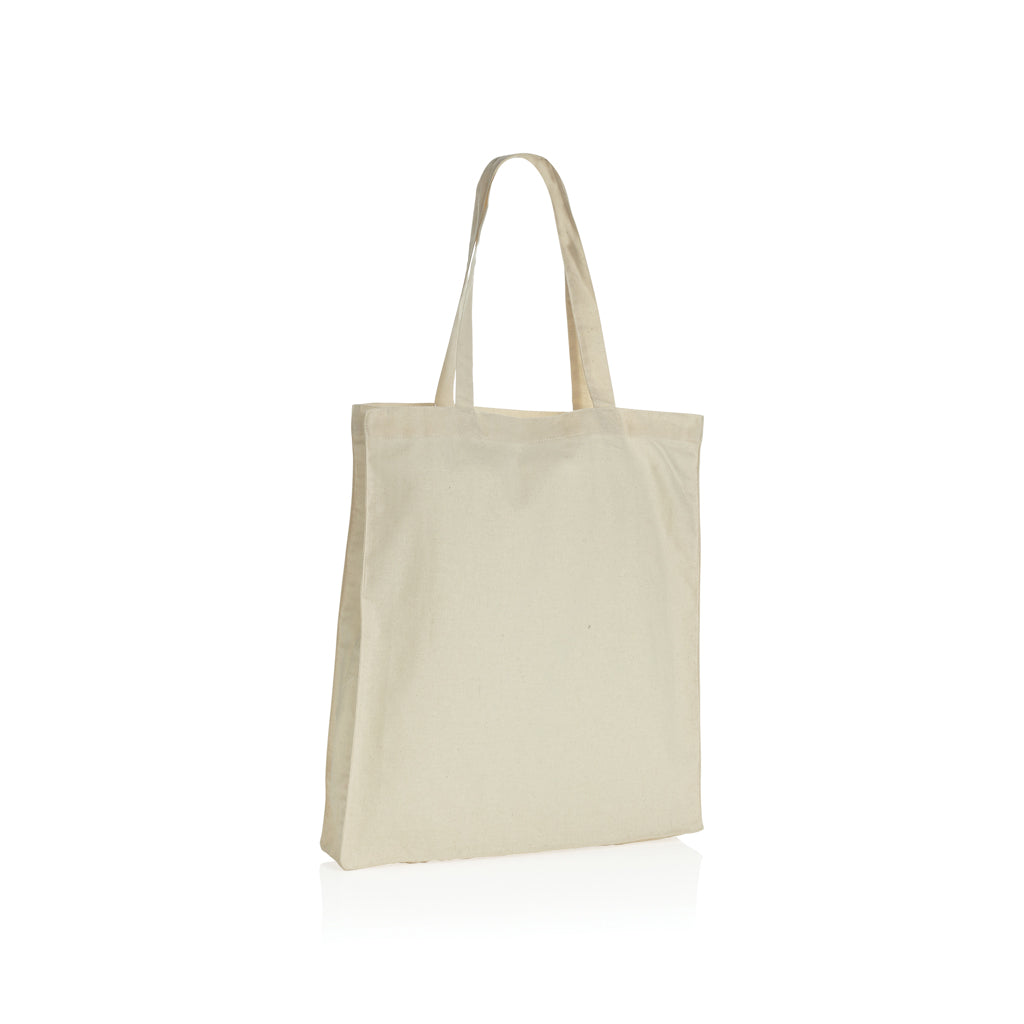 Impact AWARE™ Recycled cotton tote w/bottom 145g - Off White