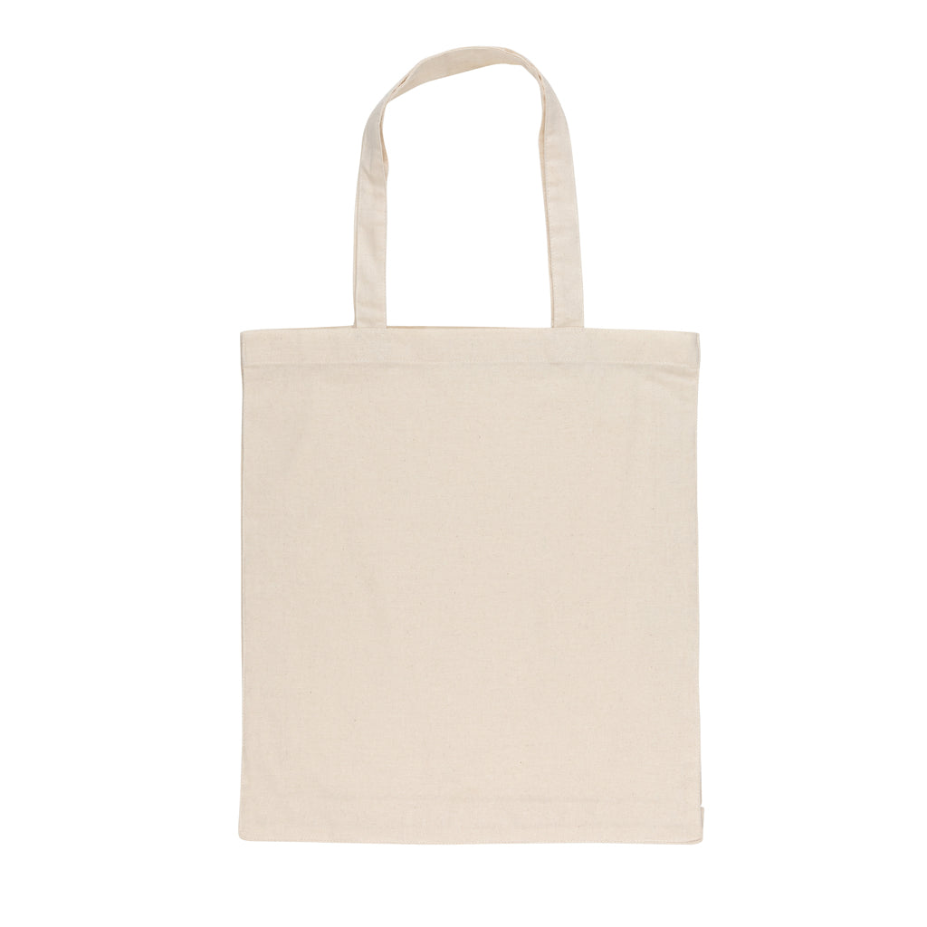 Impact AWARE™ Recycled cotton tote w/bottom 145g - Off White