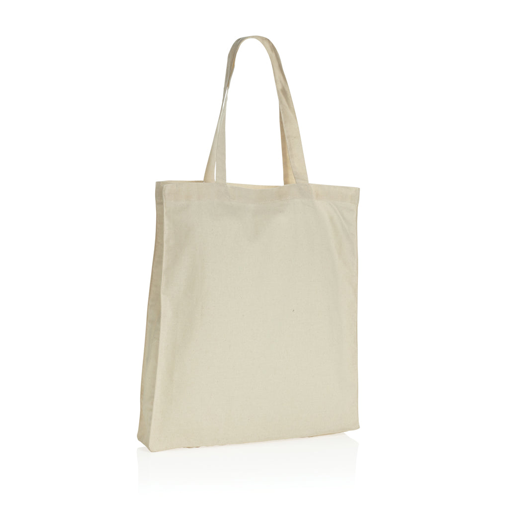 Impact AWARE™ Recycled cotton tote w/bottom 145g - Off White