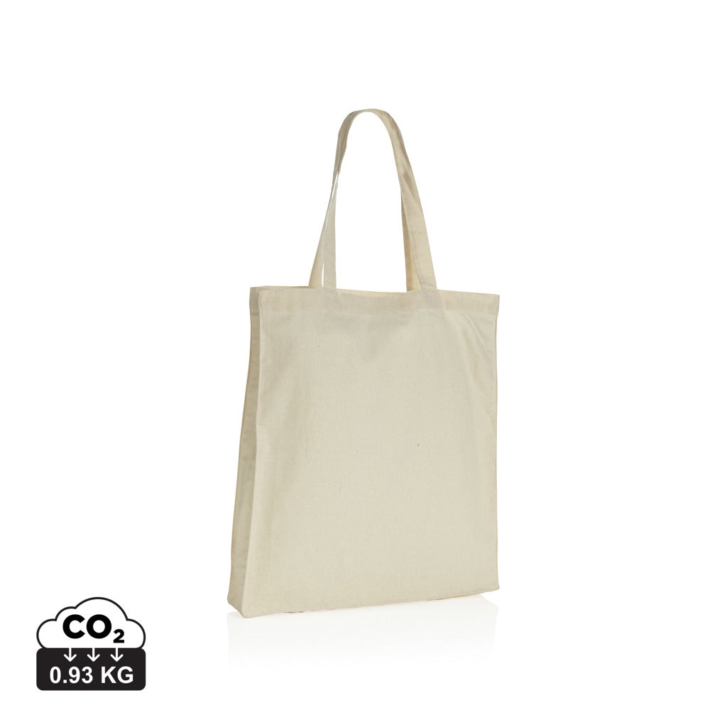 Impact AWARE™ Recycled cotton tote w/bottom 145g - Off White