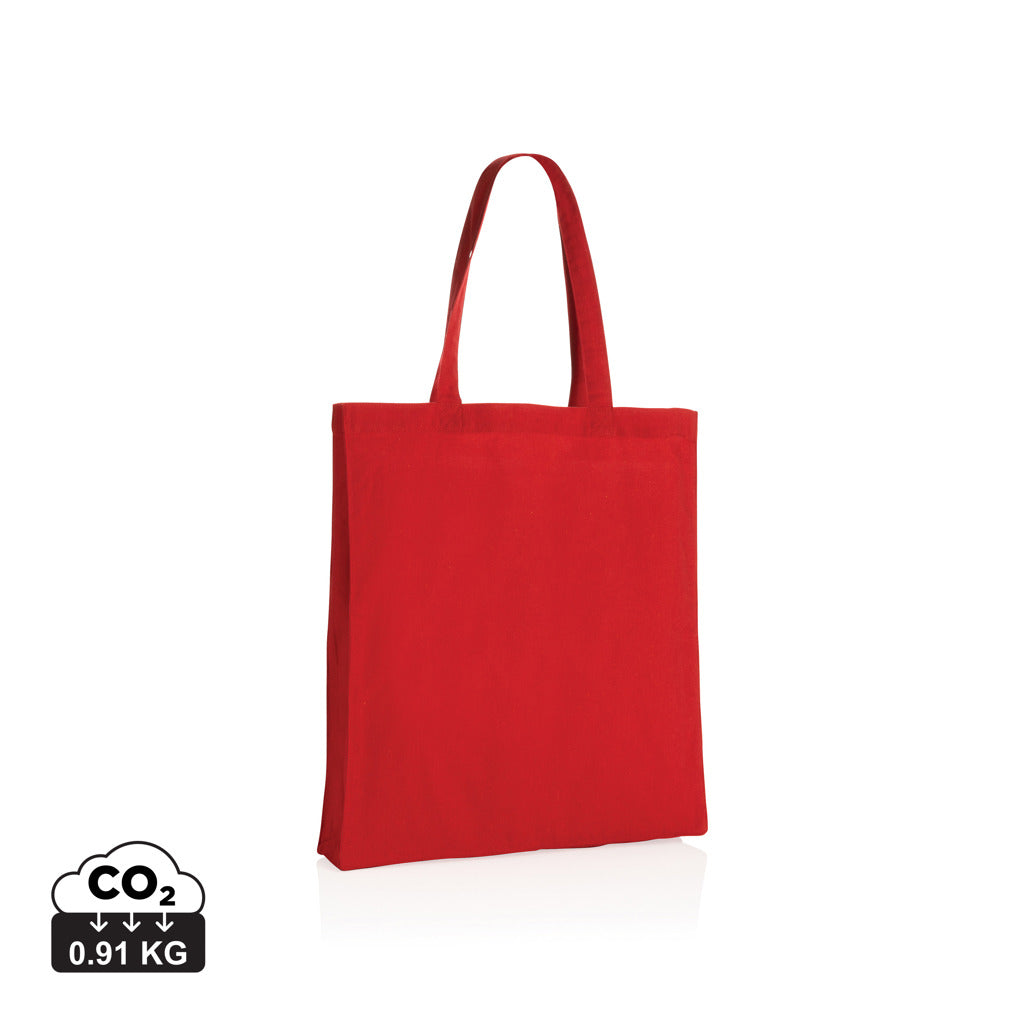 Impact AWARE™ Recycled cotton tote w/bottom 145g - Red
