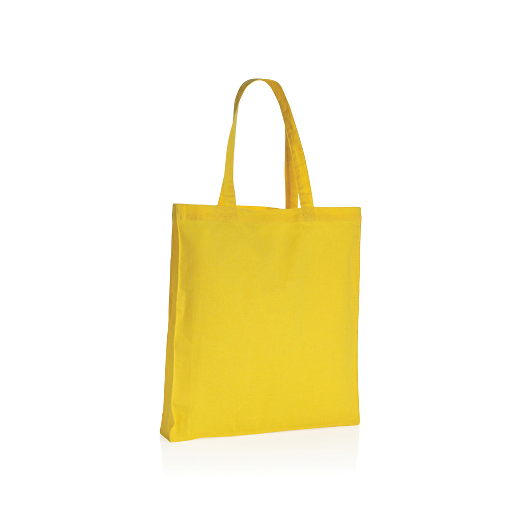 Impact AWARE™ Recycled cotton tote w/bottom 145g - Yellow