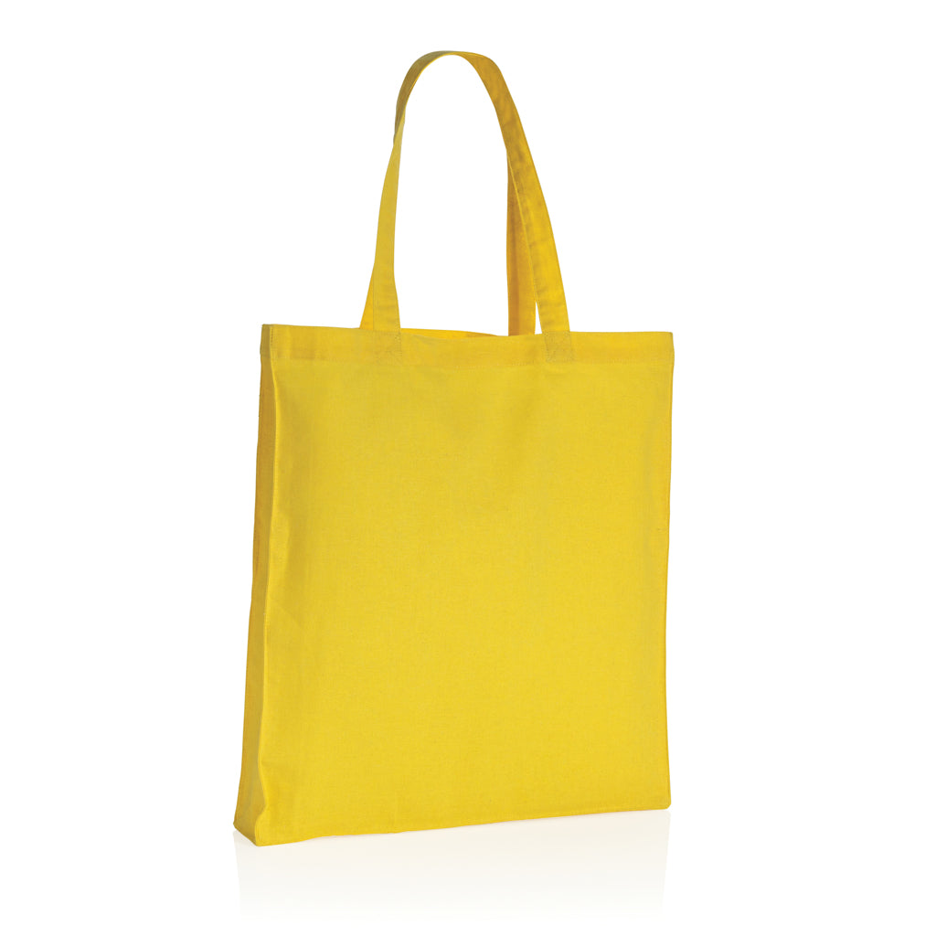 Impact AWARE™ Recycled cotton tote w/bottom 145g - Yellow
