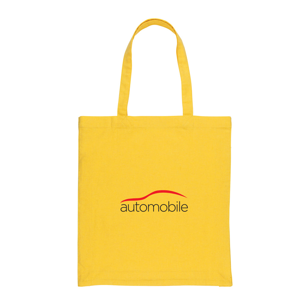 Impact AWARE™ Recycled cotton tote w/bottom 145g - Yellow