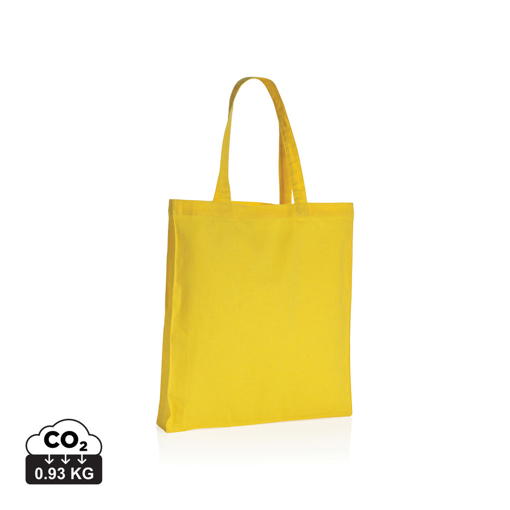 Impact AWARE™ Recycled cotton tote w/bottom 145g - Yellow