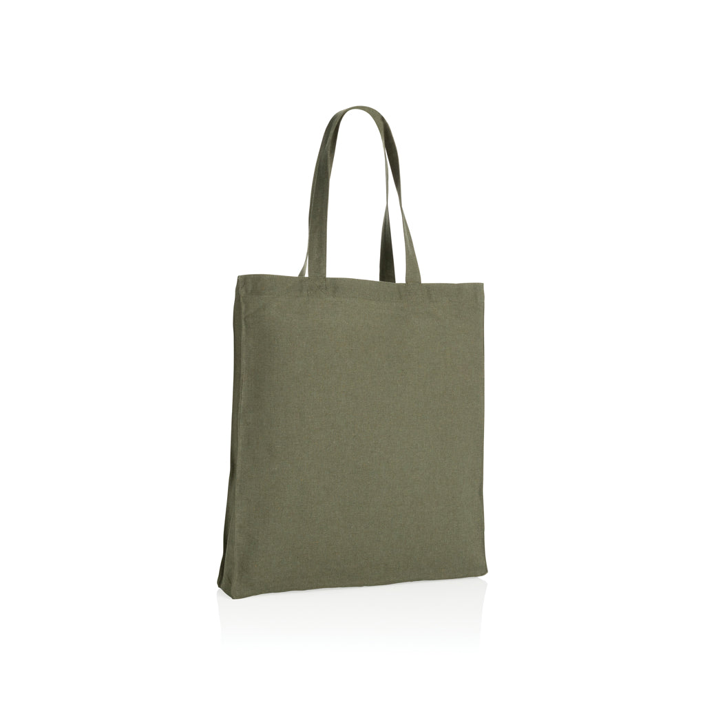 Impact AWARE™ Recycled cotton tote w/bottom 145g - Green
