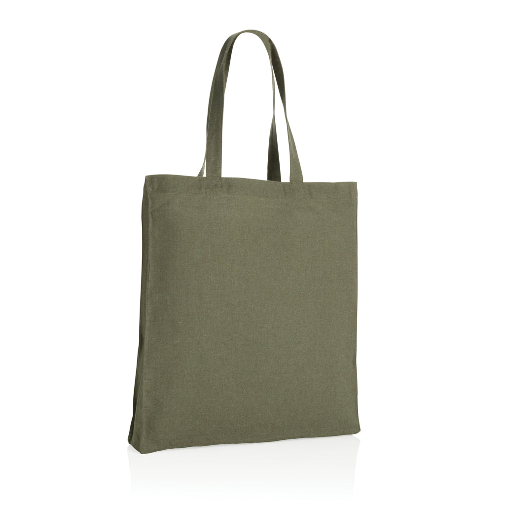 Impact AWARE™ Recycled cotton tote w/bottom 145g - Green