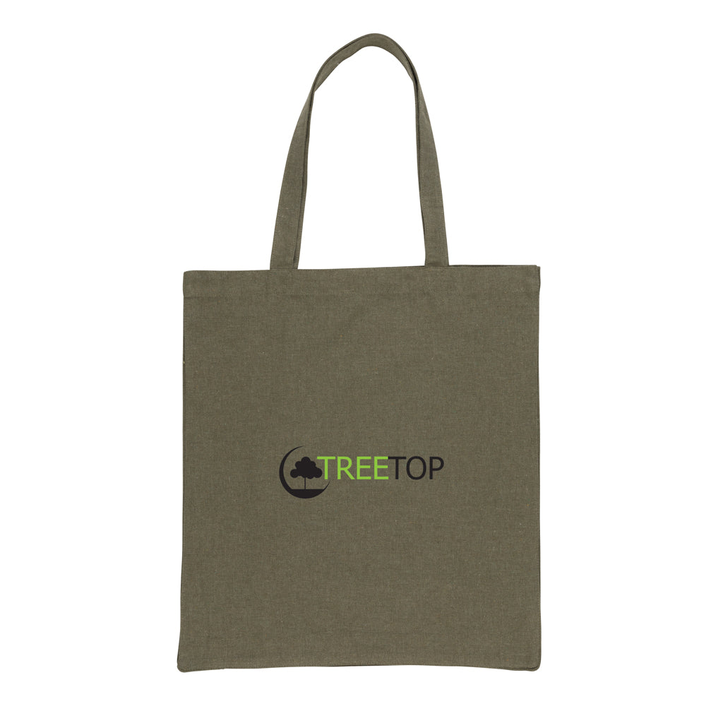 Impact AWARE™ Recycled cotton tote w/bottom 145g - Green