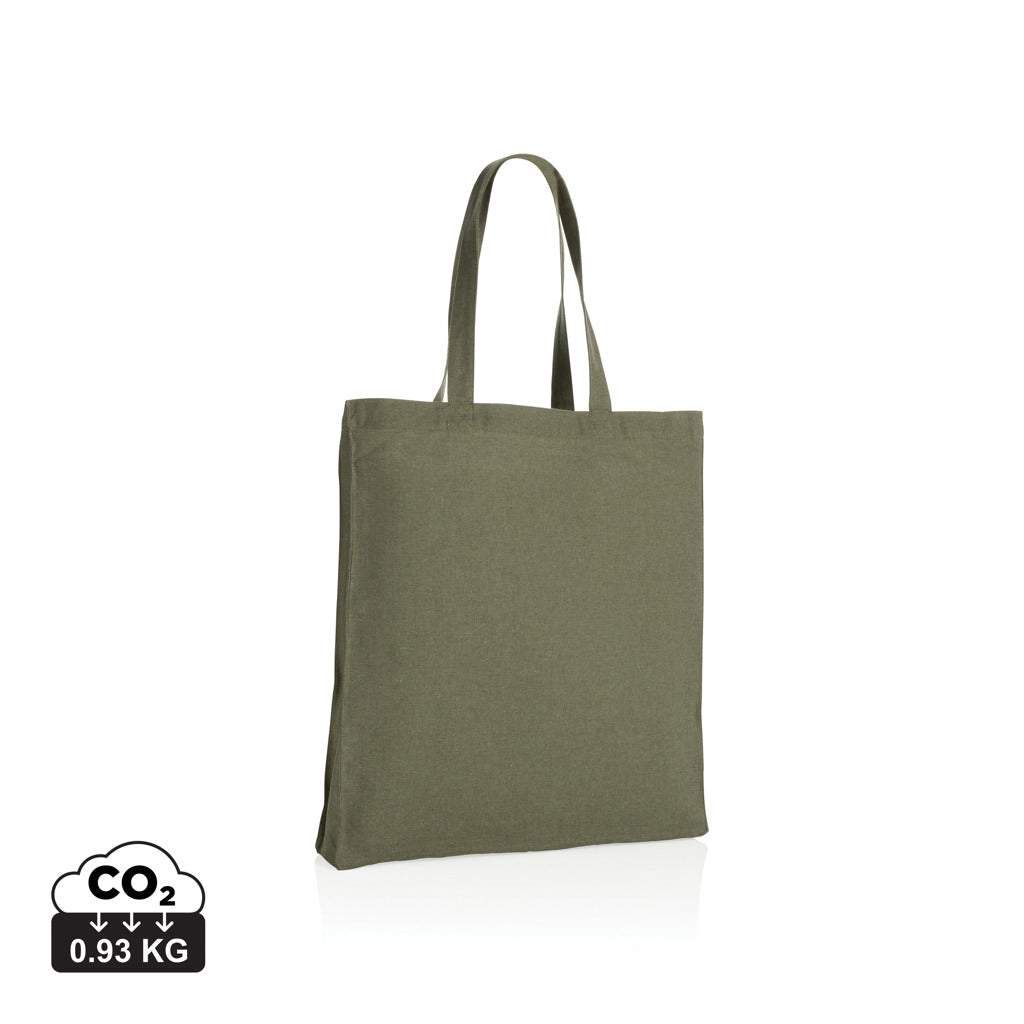 Impact AWARE™ Recycled cotton tote w/bottom 145g - Green