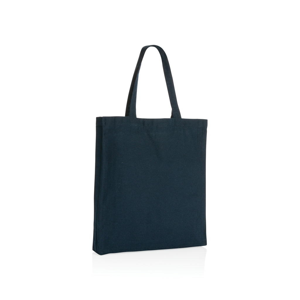 Impact AWARE™ Recycled cotton tote w/bottom 145g - Navy