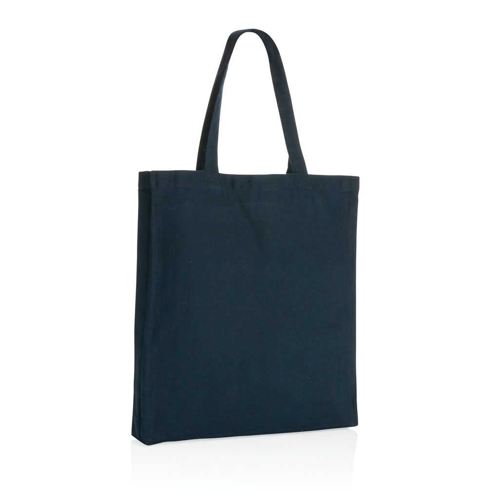 Impact AWARE™ Recycled cotton tote w/bottom 145g - Navy