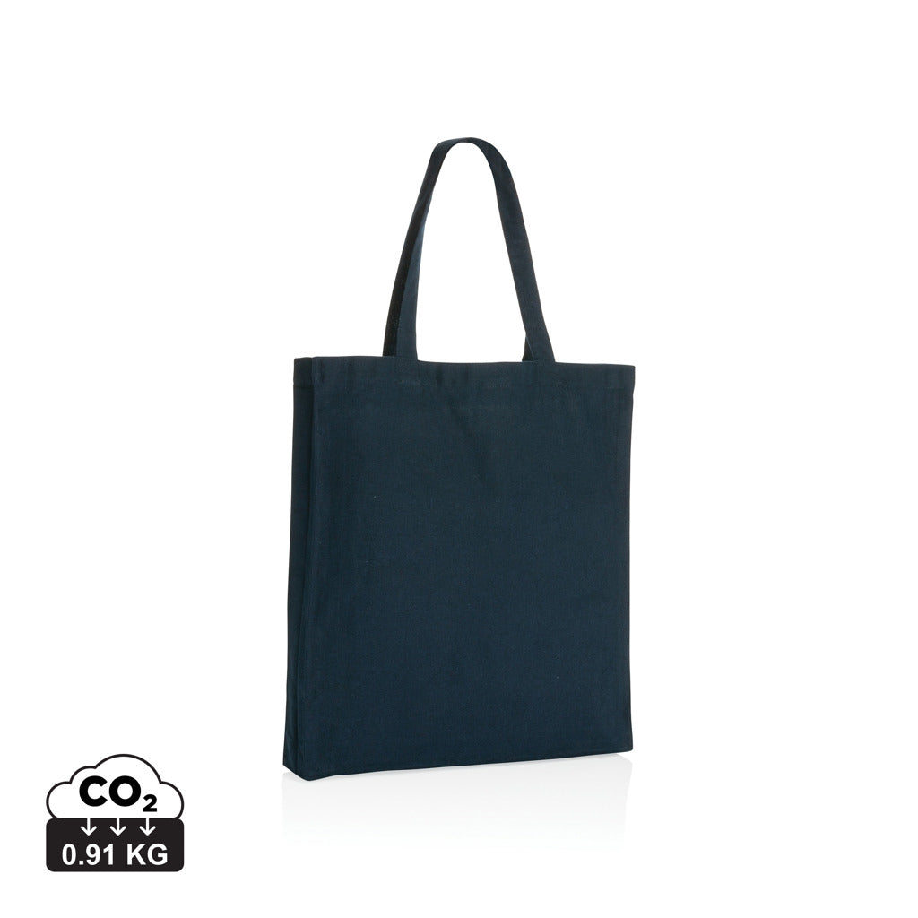 Impact AWARE™ Recycled cotton tote w/bottom 145g - Navy