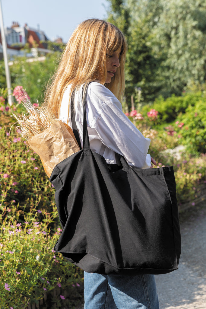 Impact AWARE™ Recycled cotton shopper 145g - Black