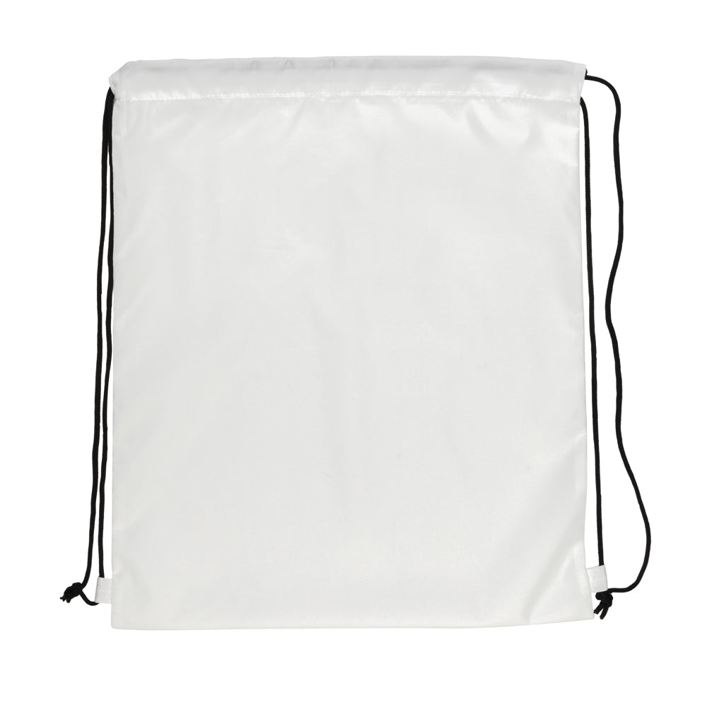 Impact AWARE™ RPET 190T drawstring bag - White