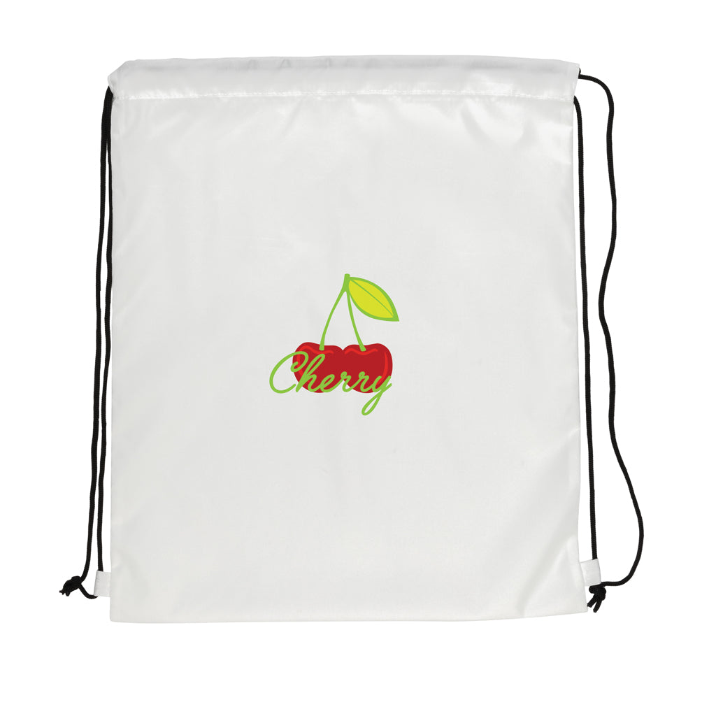 Impact AWARE™ RPET 190T drawstring bag - White