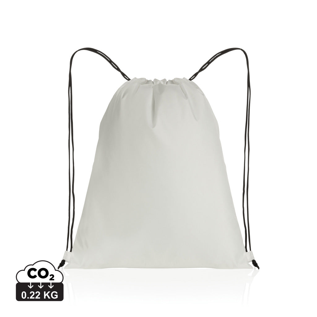 Impact AWARE™ RPET 190T drawstring bag - White