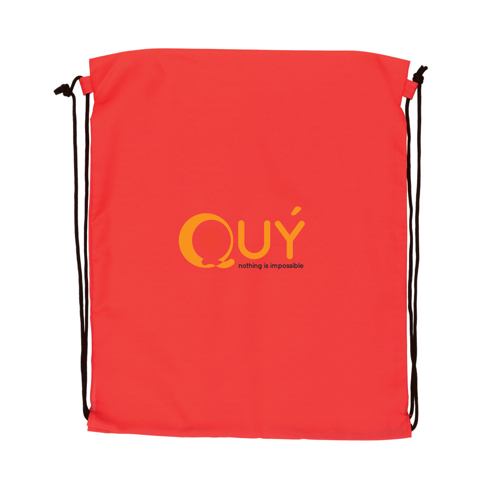 Impact AWARE™ RPET 190T drawstring bag - Red