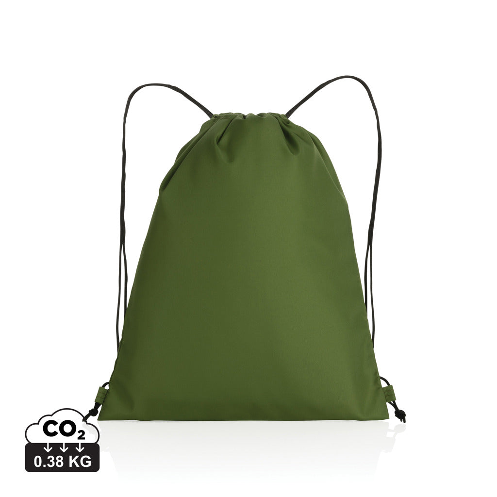 Impact AWARE™ RPET 190T drawstring bag - Green