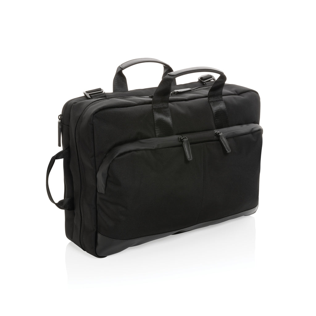 Swiss Peak Aware™ executive 2-in-1 laptop backpack - Black