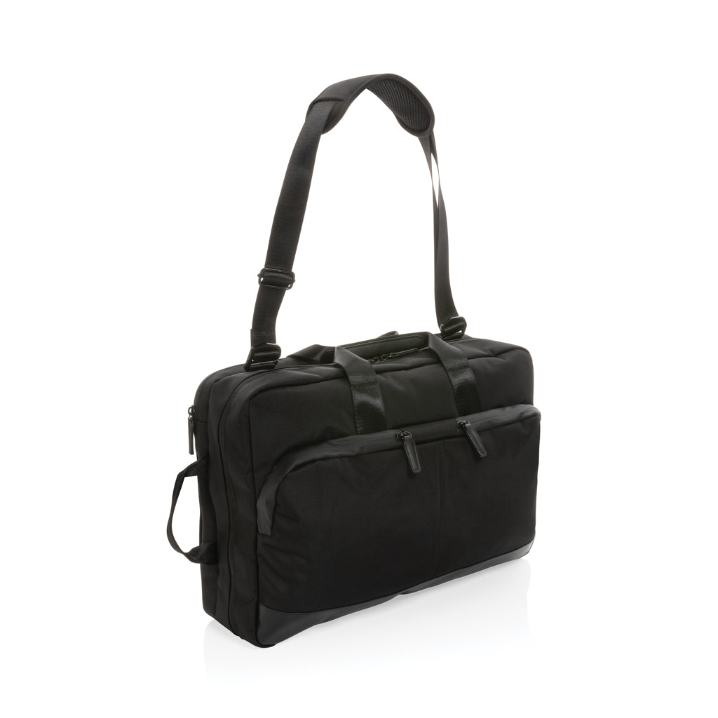 Swiss Peak Aware™ executive 2-in-1 laptop backpack - Black