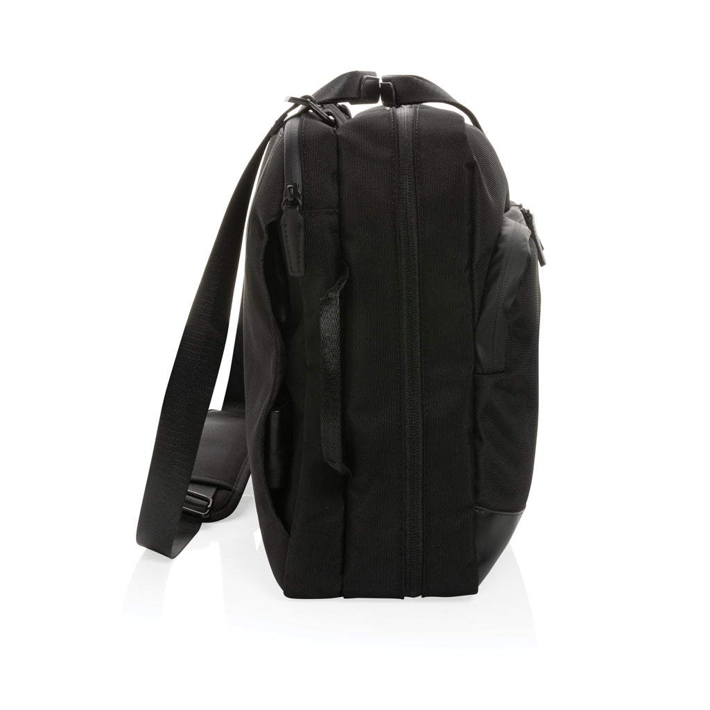Swiss Peak Aware™ executive 2-in-1 laptop backpack - Black