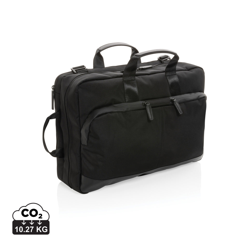 Swiss Peak Aware™ executive 2-in-1 laptop backpack - Black