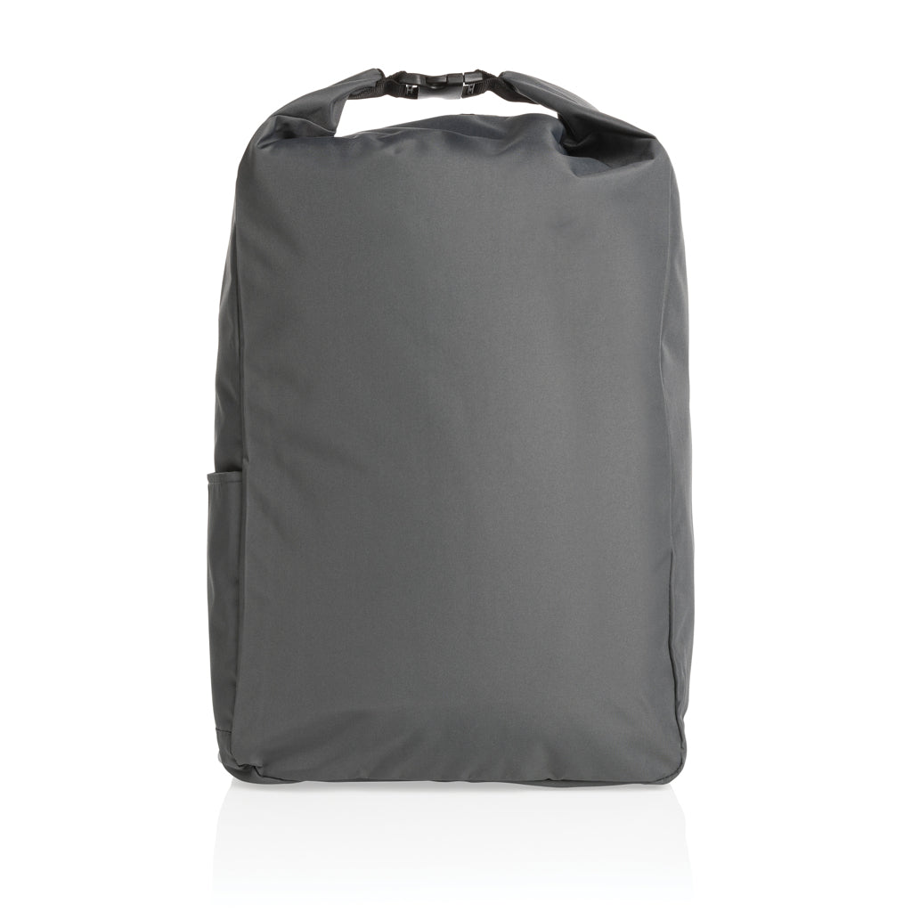 Impact AWARE™ RPET lightweight rolltop backpack - Anthracite