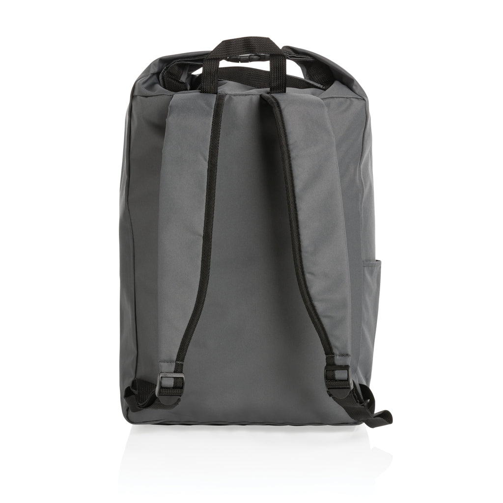 Impact AWARE™ RPET lightweight rolltop backpack - Anthracite