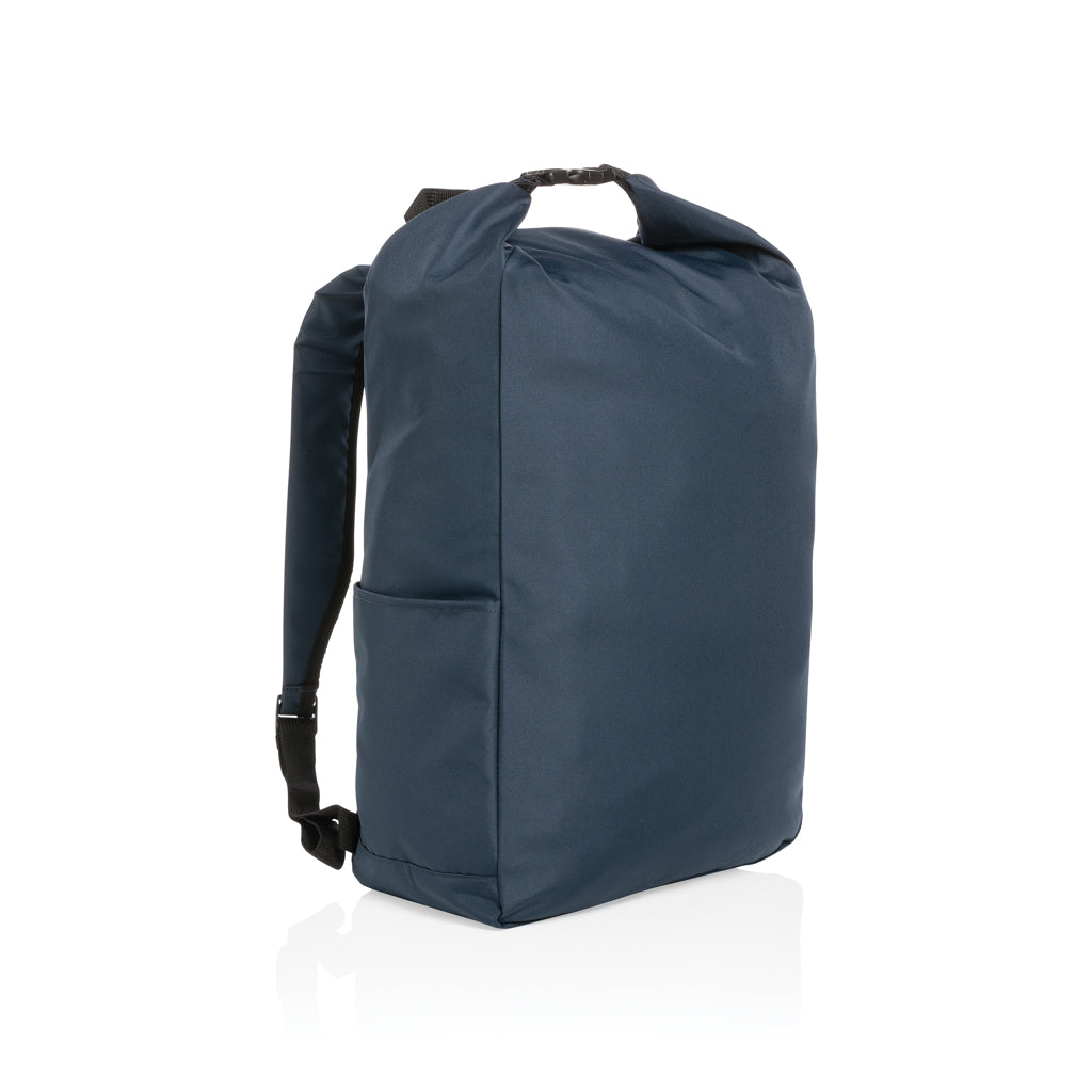Impact AWARE™ RPET lightweight rolltop backpack - Navy
